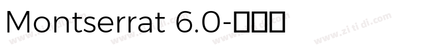 Montserrat 6.0字体转换